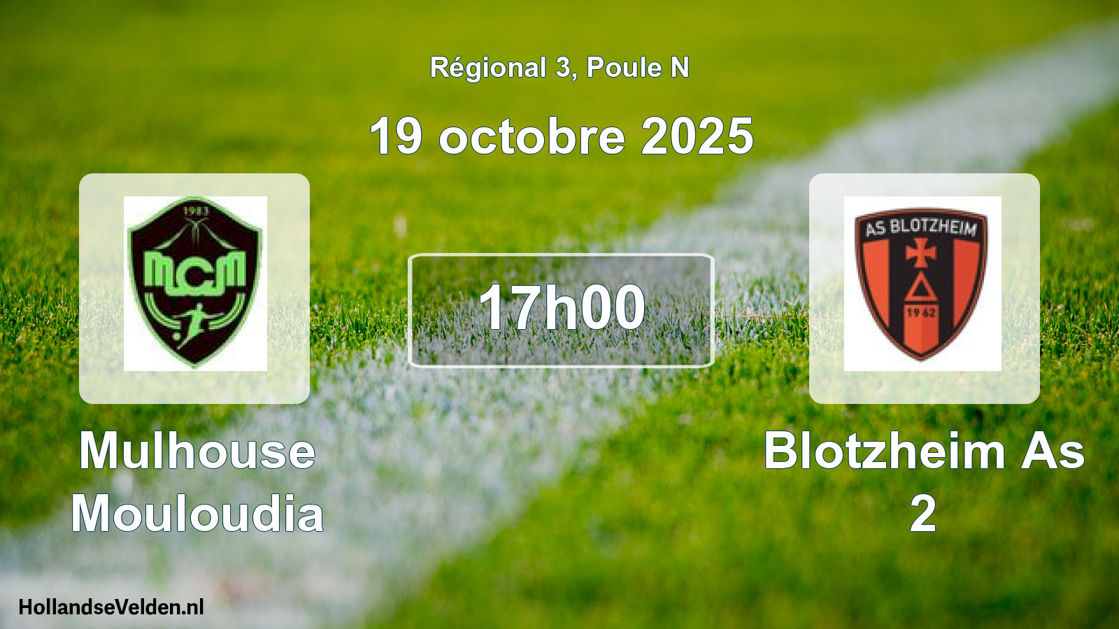 Geplande wedstrijd: Mulhouse Mouloudia - Blotzheim As 2 (19 octobre 2025)