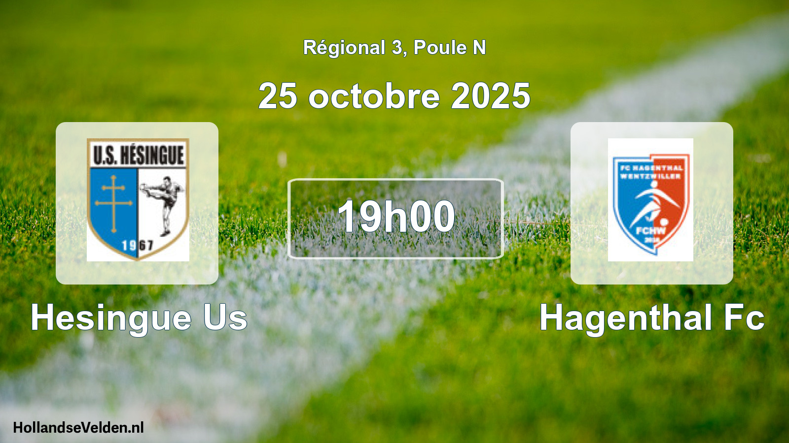 Geplande wedstrijd: Hesingue Us - Hagenthal Fc (25 octobre 2025)