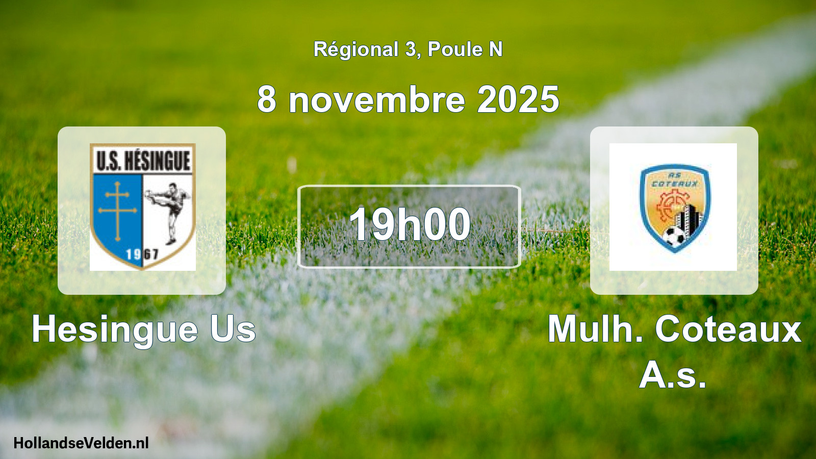 Scheduled Match: Hesingue Us - Mulh. Coteaux A.s. (8 November 2025)