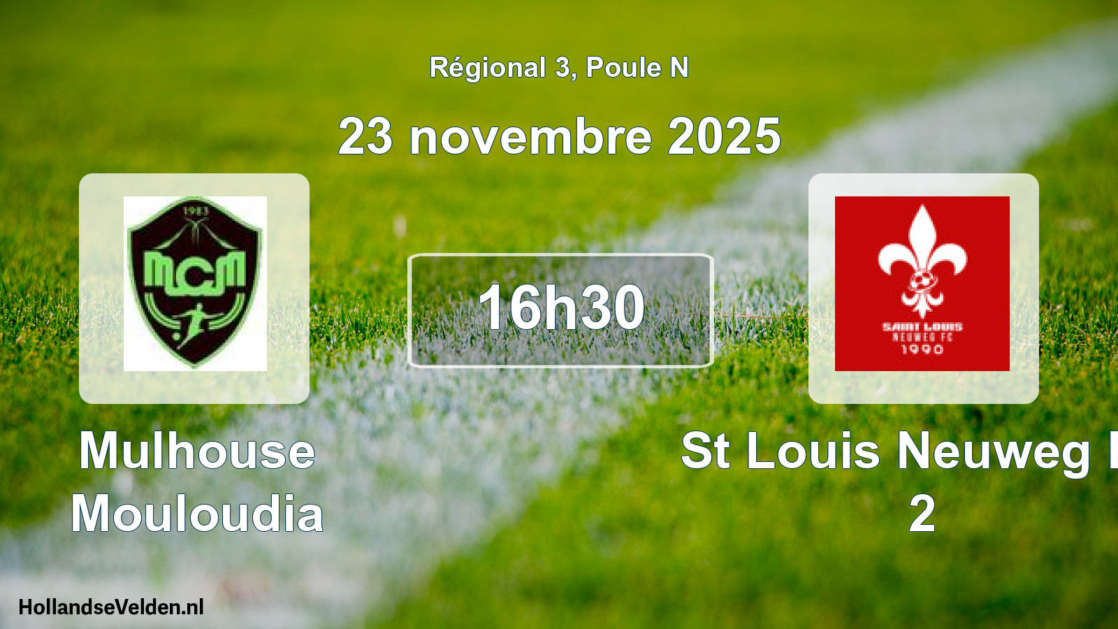 Scheduled Match: Mulhouse Mouloudia - St Louis Neuweg Fc 2 (23 November 2025)