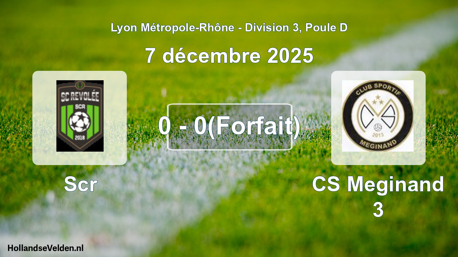Total number of matches played: Scr - CS Meginand 3 0 - 0(Forfait) (7 December 2025)