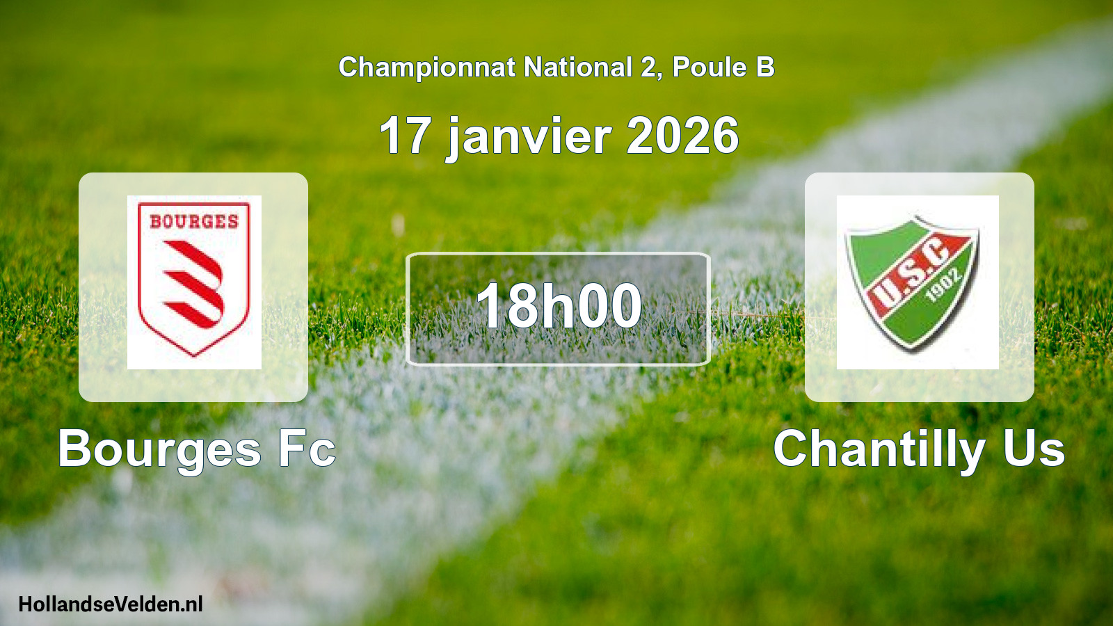 Geplande wedstrijd: Bourges Fc - Chantilly Us (17 janvier 2026)