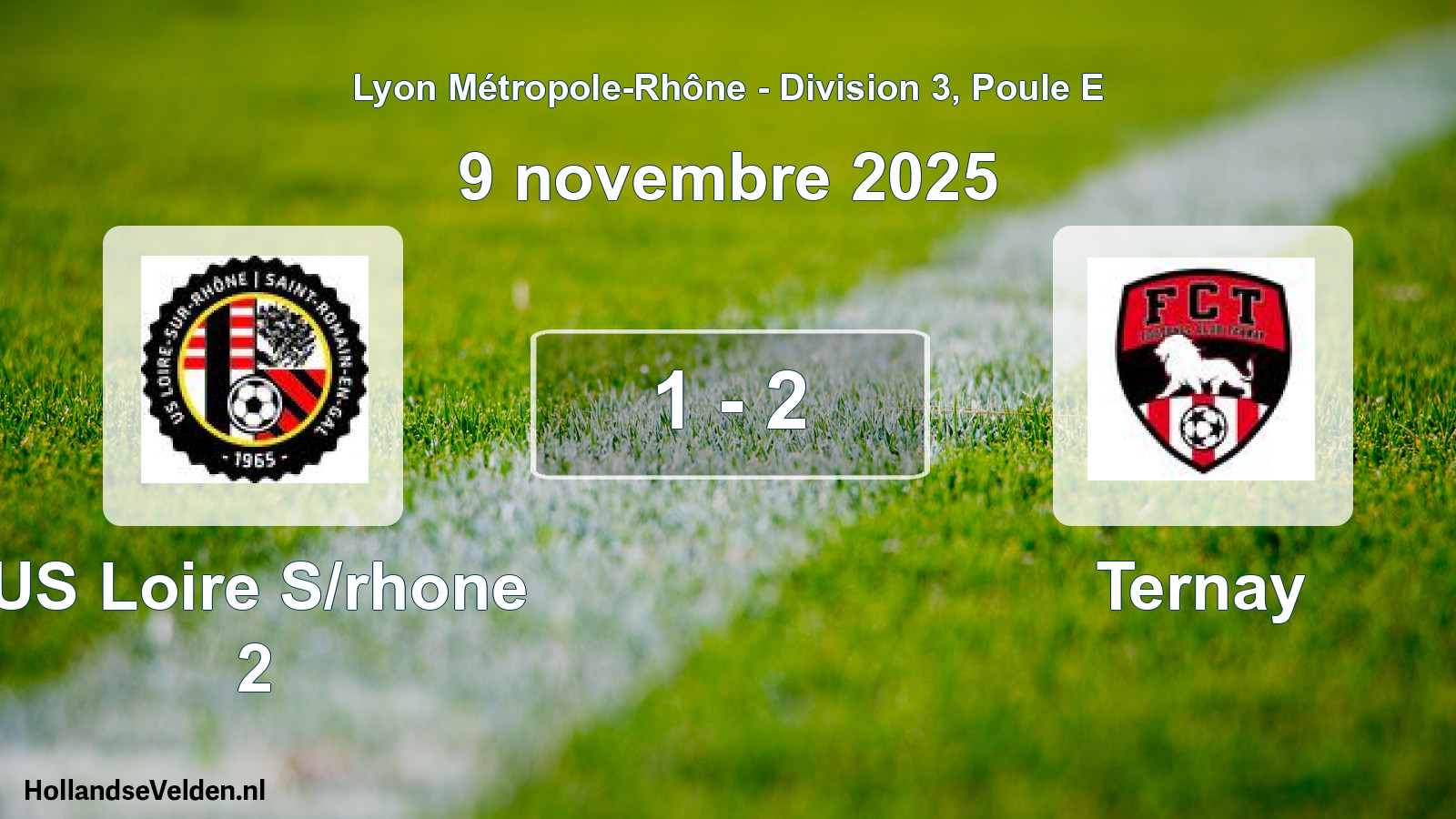Gespeelde wedstrijd: US Loire S/rhone 2 - Ternay 1 - 2 (9 november 2025)