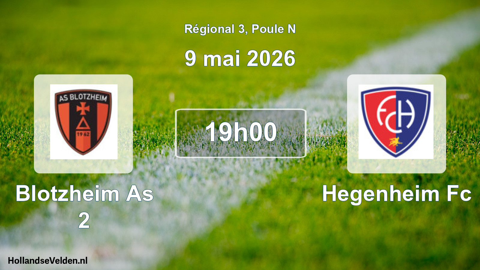 Geplande wedstrijd: Blotzheim As 2 - Hegenheim Fc (9 mai 2026)