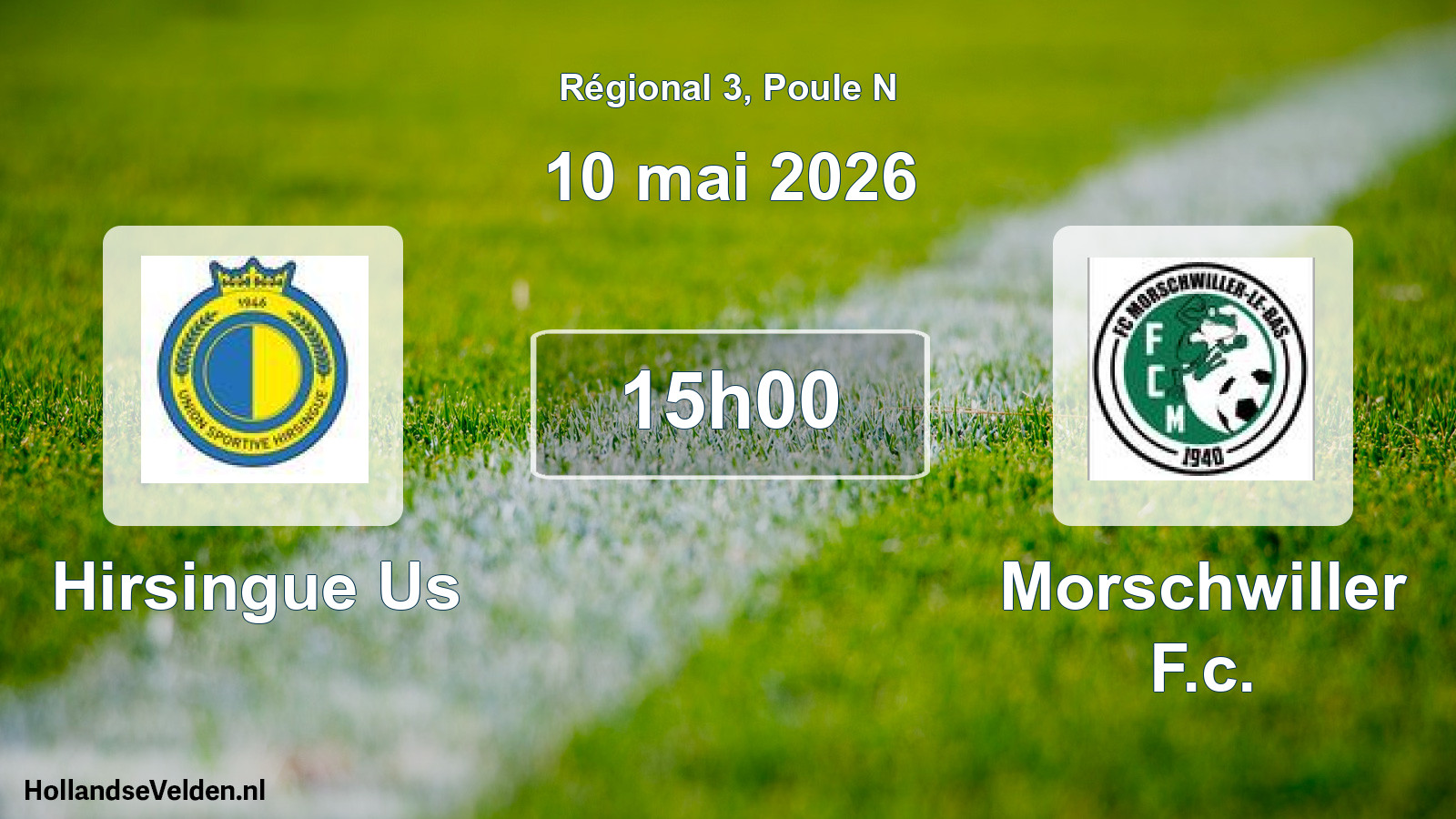Geplande wedstrijd: Hirsingue Us - Morschwiller F.c. (10 mai 2026)