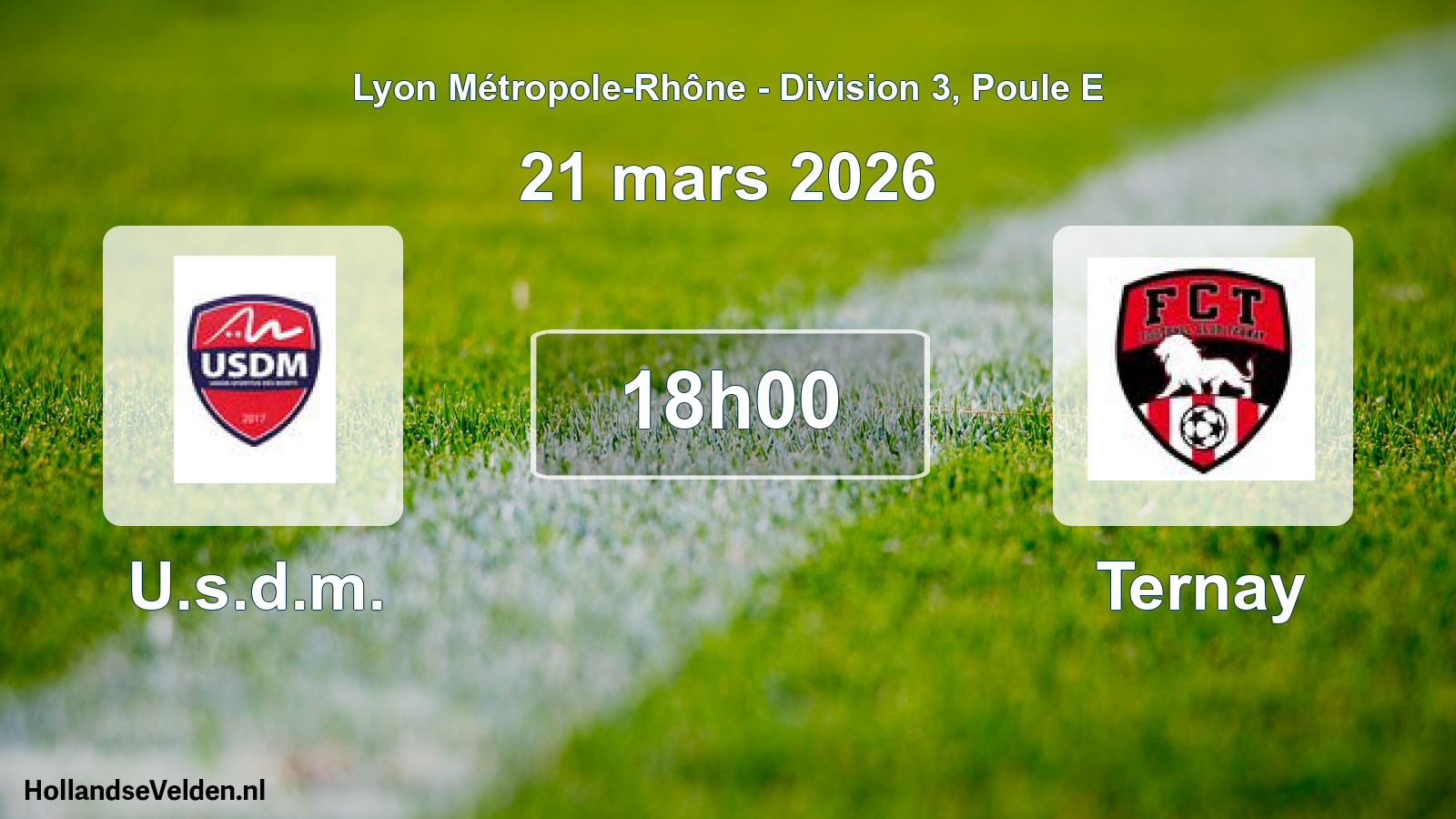 Geplande wedstrijd: U.s.d.m. - Ternay (21 maart 2026)