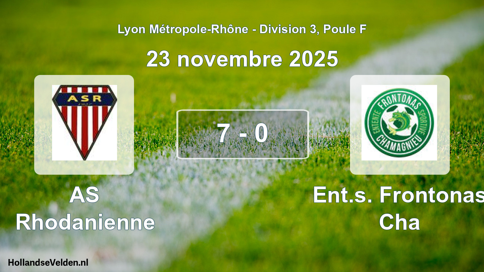 Gespeelde wedstrijd: AS Rhodanienne - Ent.s. Frontonas Cha 7 - 0 (23 november 2025)