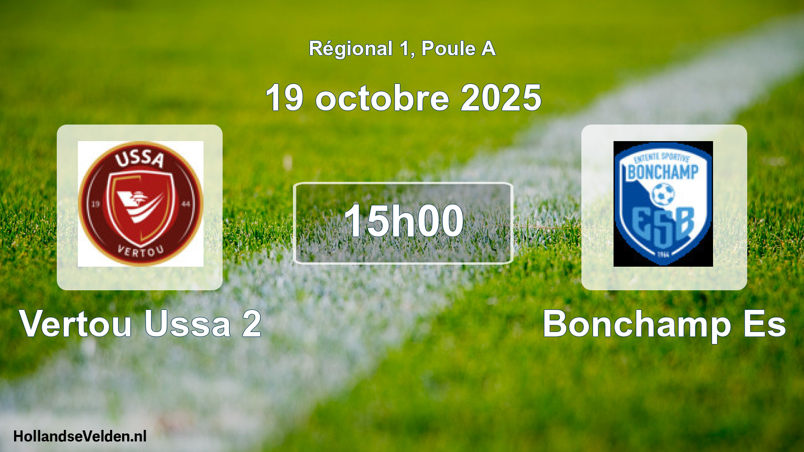 Scheduled Match: Vertou Ussa 2 - Bonchamp Es (19 October 2025)