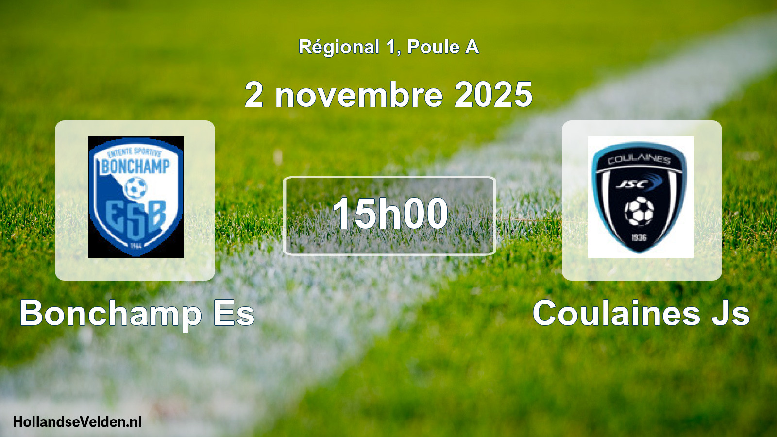 Scheduled Match: Bonchamp Es - Coulaines Js (2 November 2025)