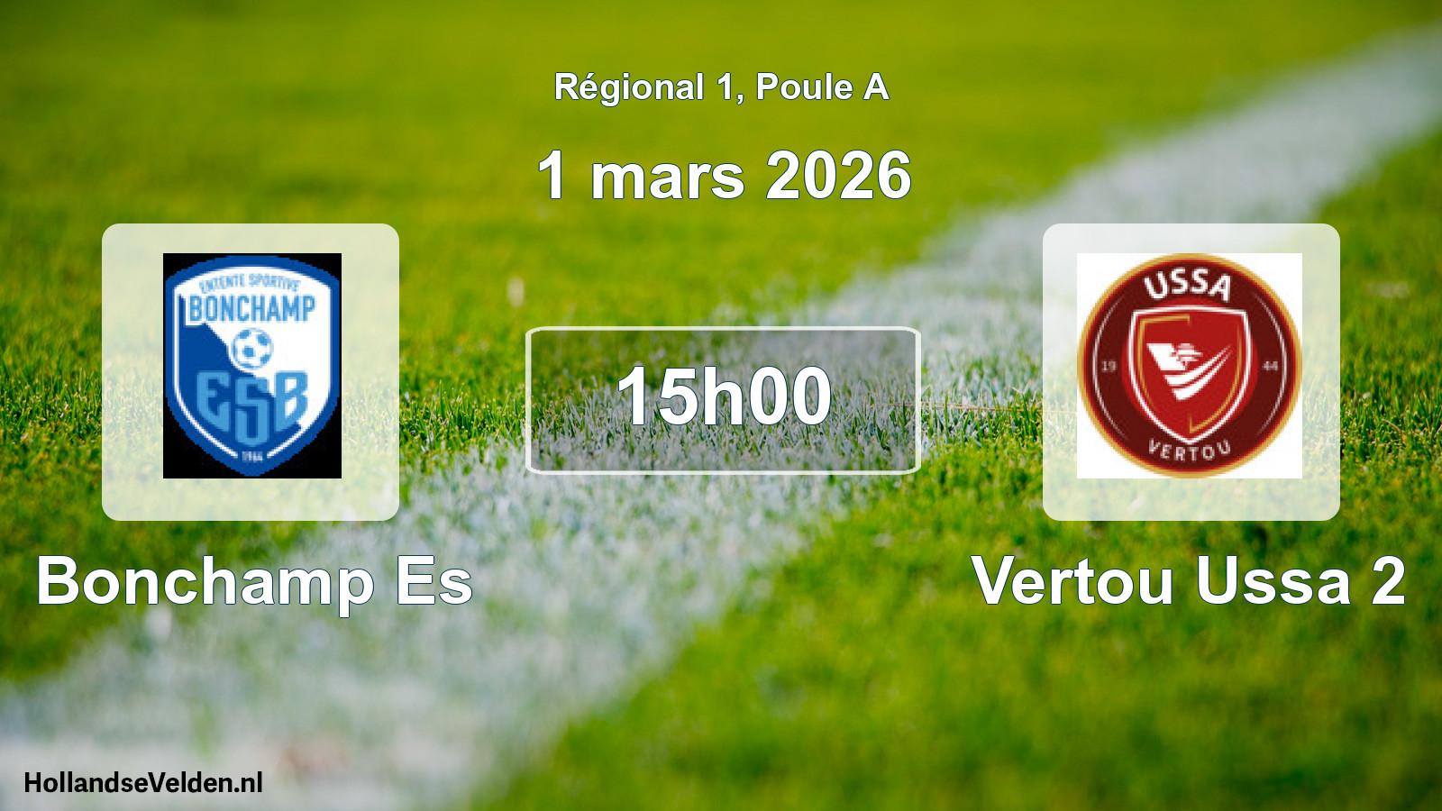Scheduled Match: Bonchamp Es - Vertou Ussa 2 (1 March 2026)