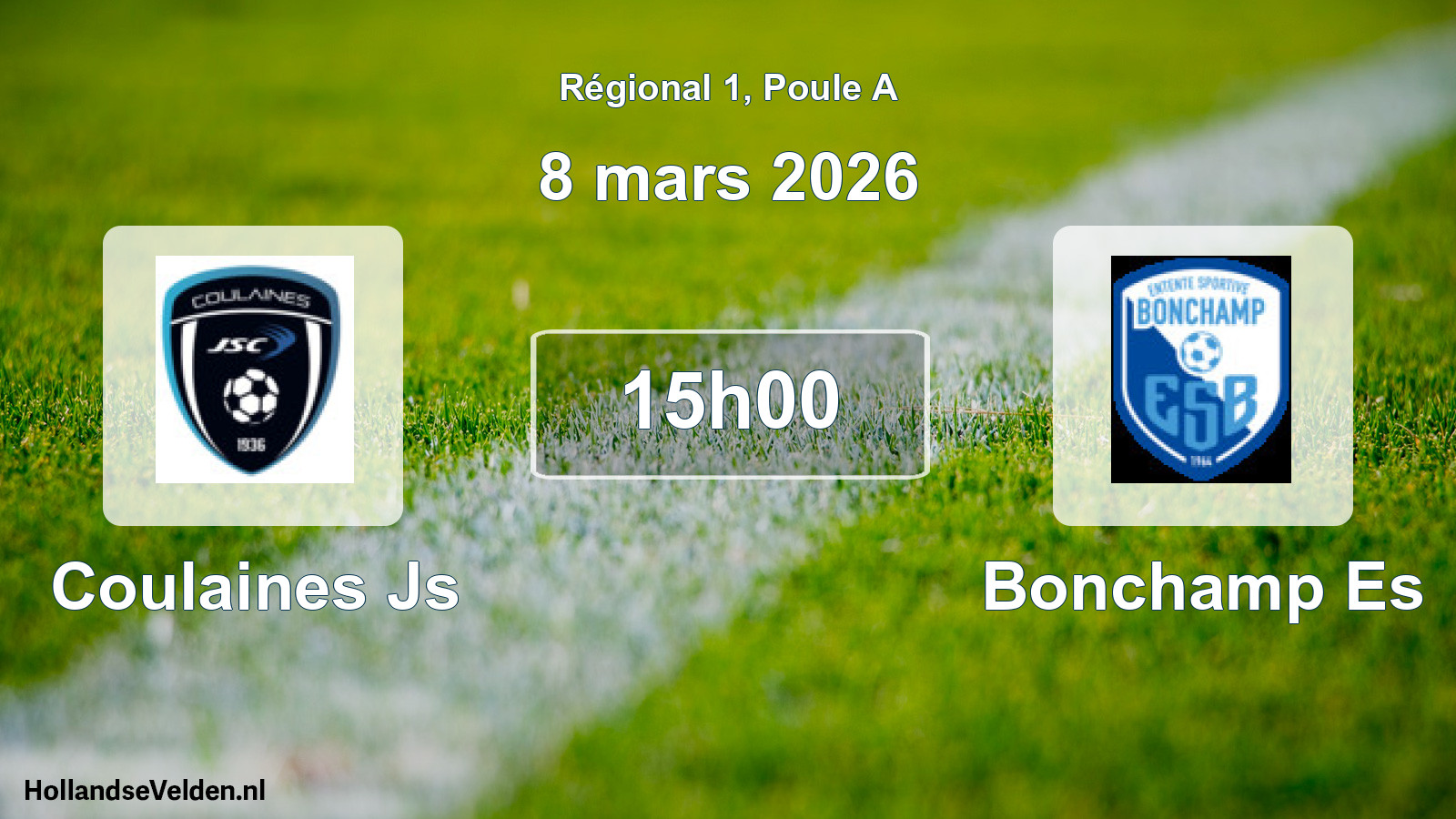 Scheduled Match: Coulaines Js - Bonchamp Es (8 March 2026)