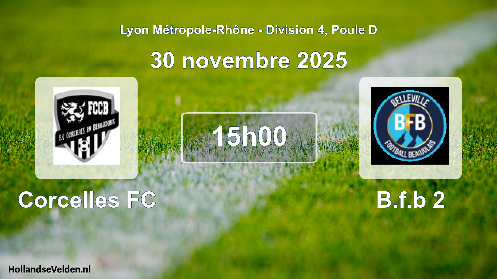 Geplande wedstrijd: Corcelles FC - B.f.b 2 (30 november 2025)