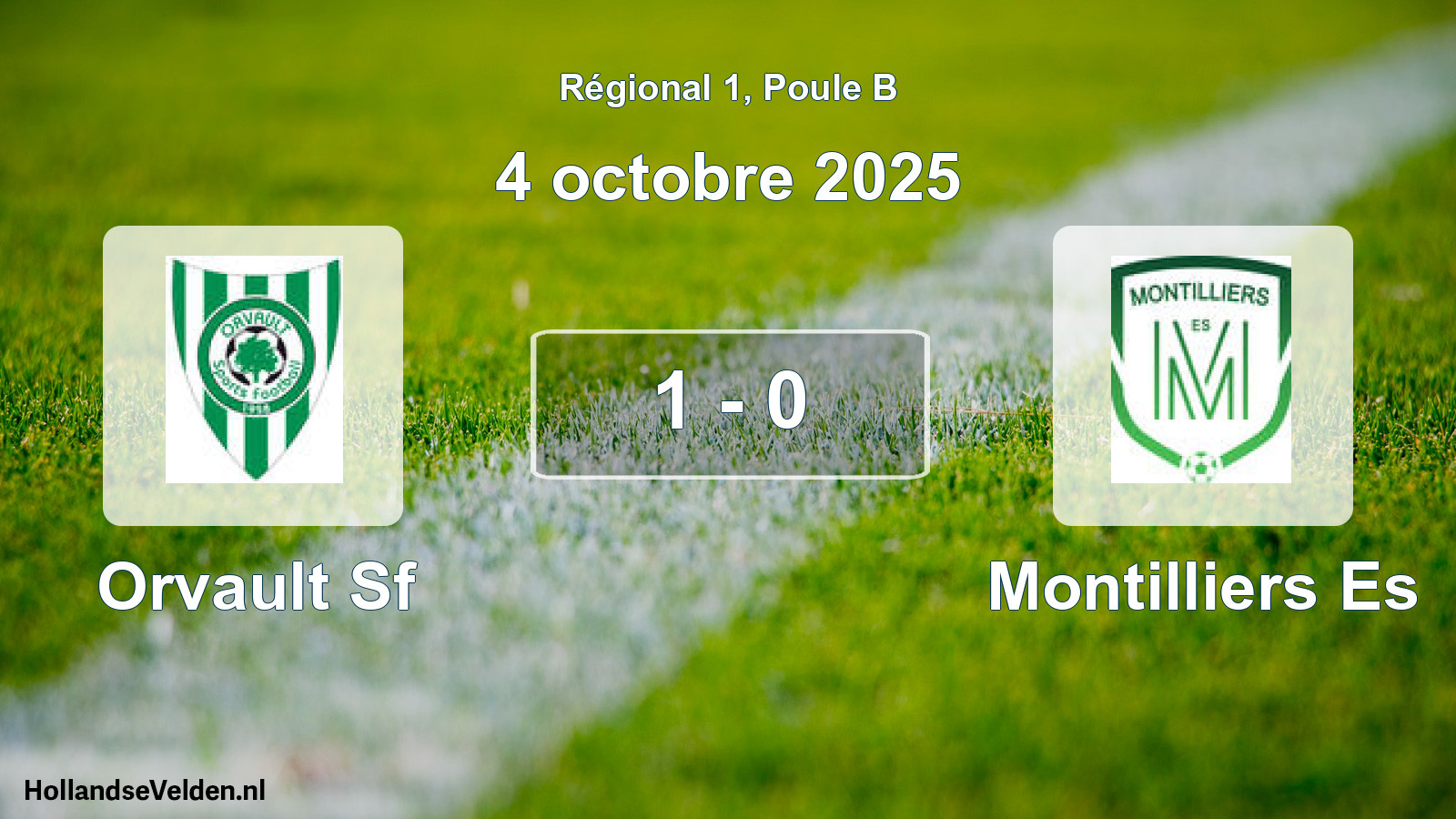 Gespeelde wedstrijd: Orvault Sf - Montilliers Es 1 - 0 (4 oktober 2025)