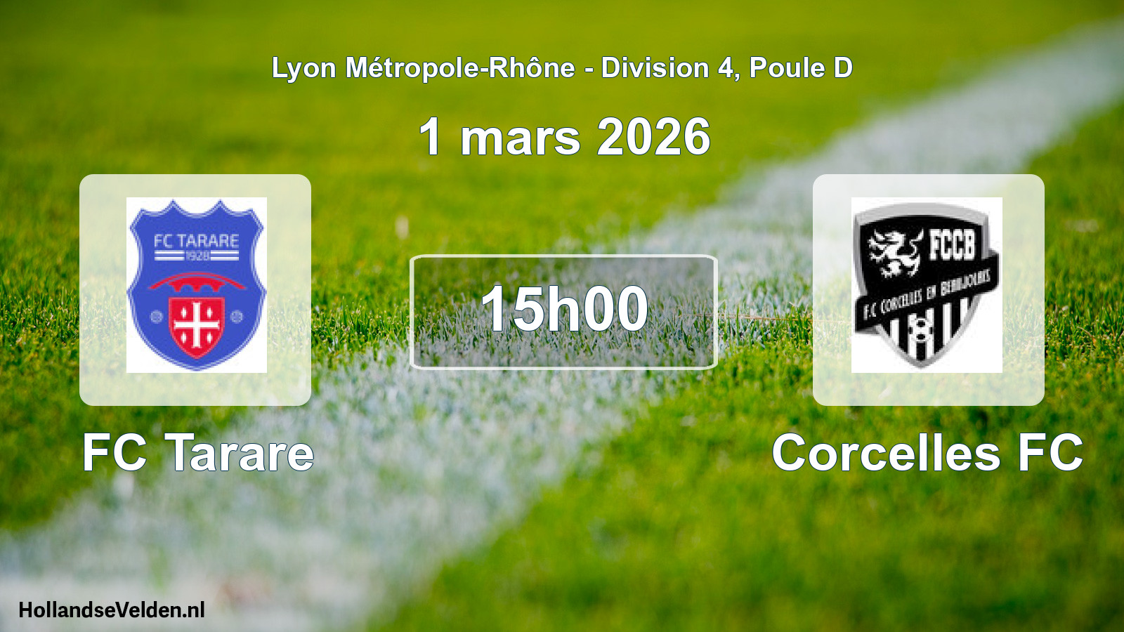Scheduled Match: FC Tarare - Corcelles FC (1 March 2026)