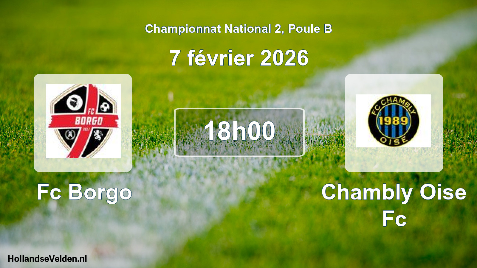 Scheduled Match: Fc Borgo - Chambly Oise Fc (7 February 2026)