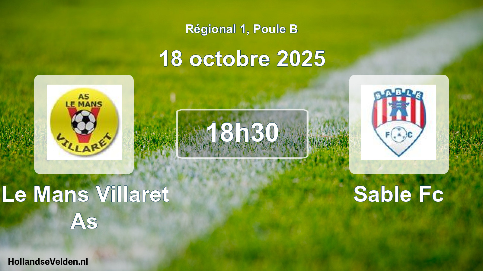 Geplande wedstrijd: Le Mans Villaret As - Sable Fc (18 oktober 2025)