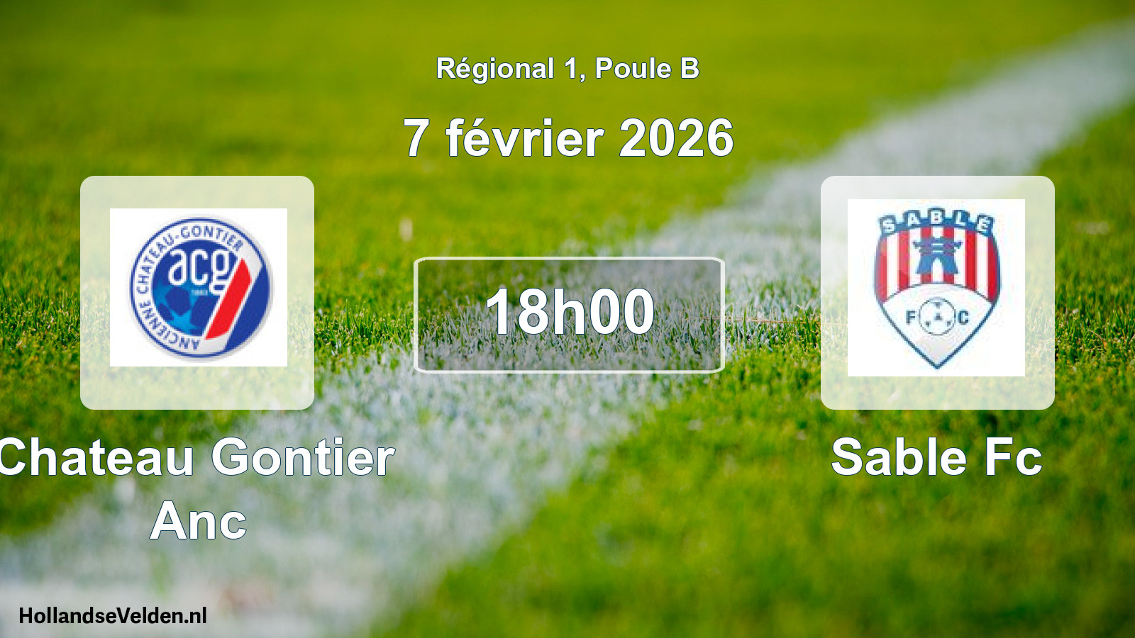 Geplande wedstrijd: Chateau Gontier Anc - Sable Fc (7 februari 2026)