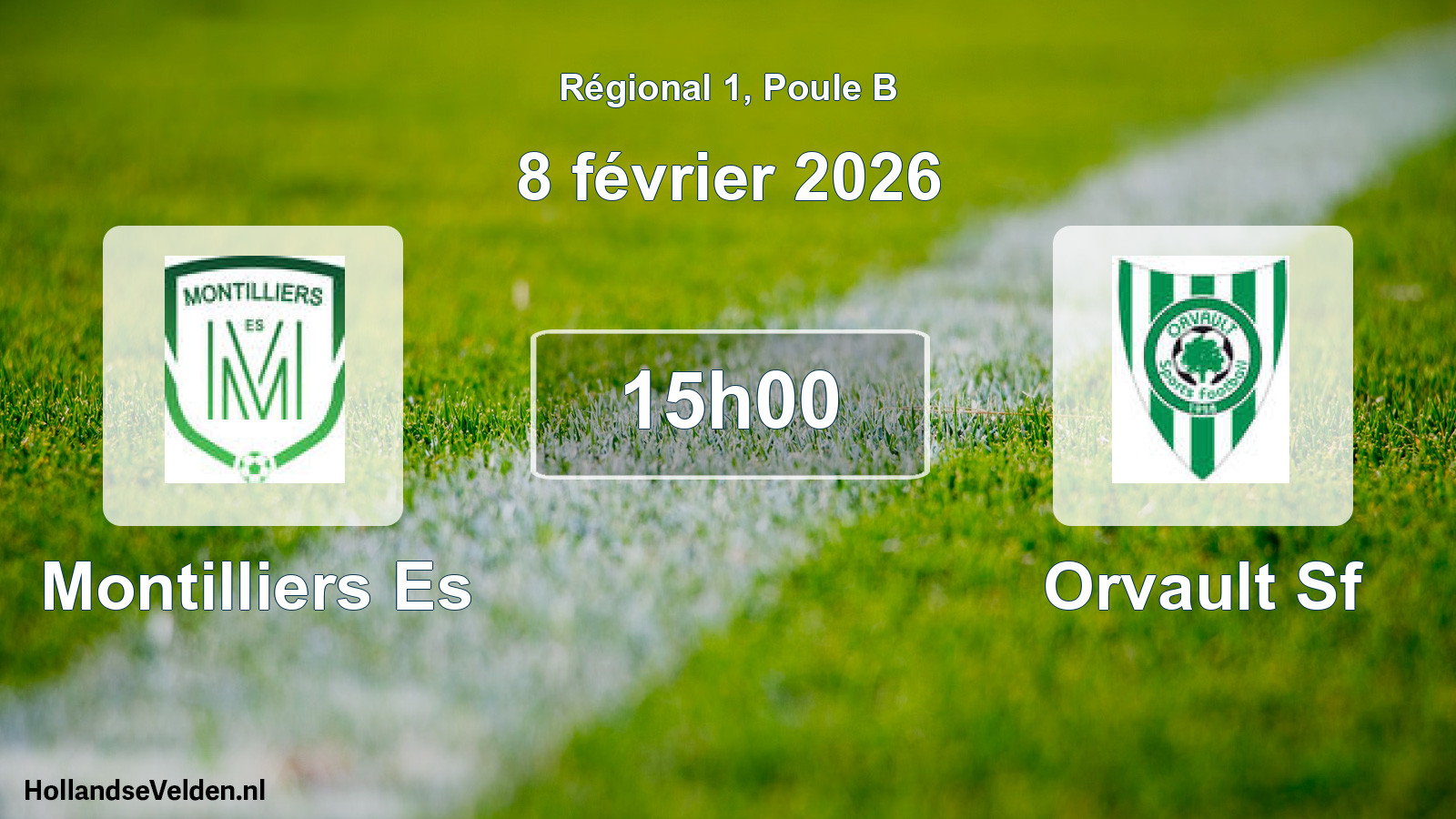 Geplande wedstrijd: Montilliers Es - Orvault Sf (8 februari 2026)