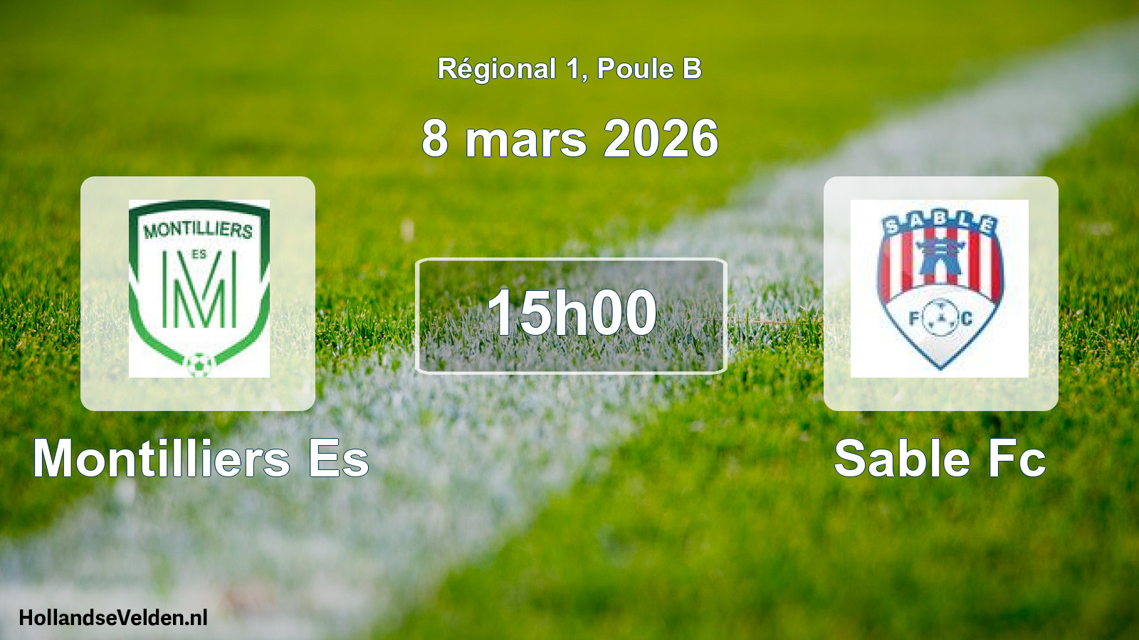 Scheduled Match: Montilliers Es - Sable Fc (8 March 2026)