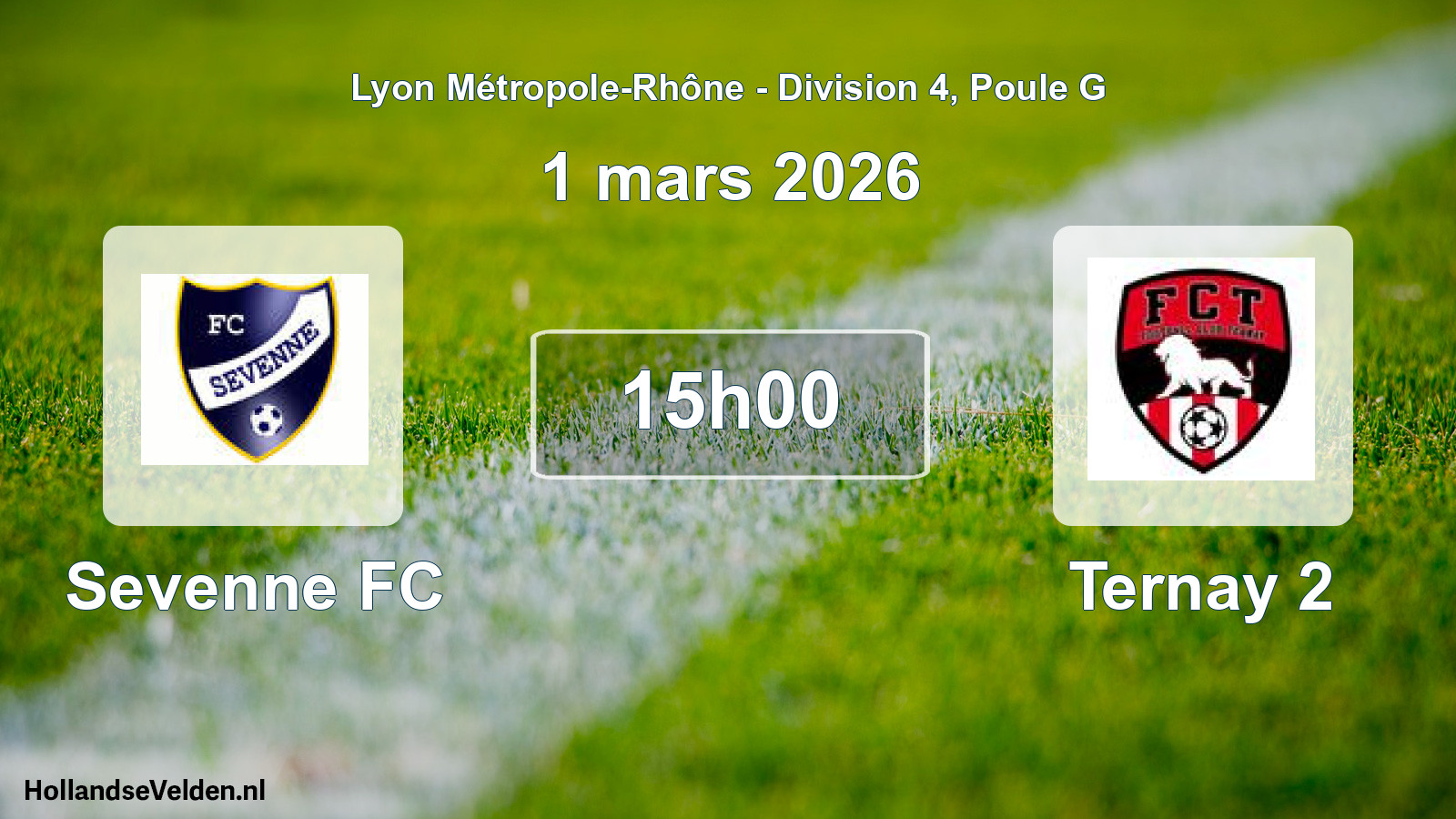 Geplande wedstrijd: Sevenne FC - Ternay 2 (1 maart 2026)