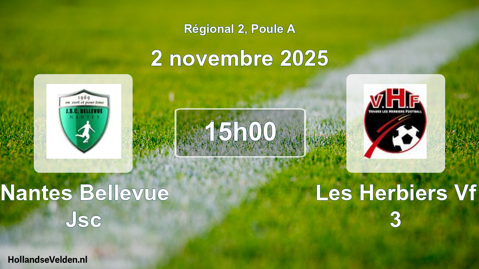 Scheduled Match: Nantes Bellevue Jsc - Les Herbiers Vf 3 (2 November 2025)