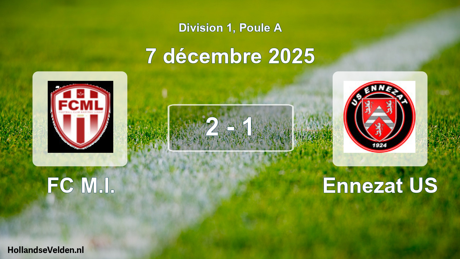 Match joué: FC M.l. - Ennezat US 2 - 1 (7 décembre 2025)