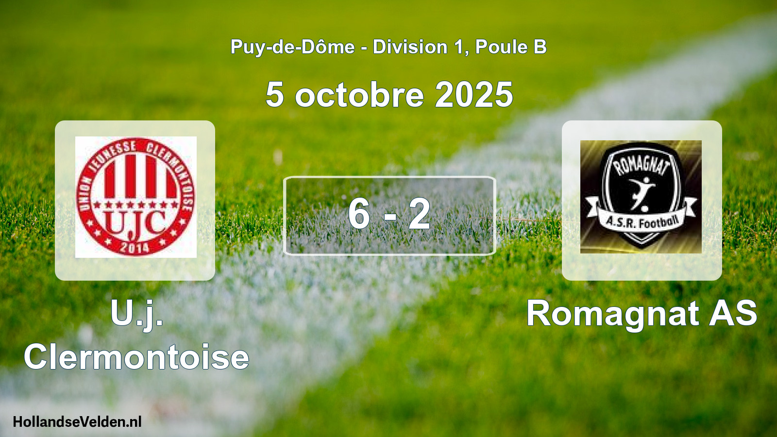 Gespeelde wedstrijd: U.j. Clermontoise - Romagnat AS 6 - 2 (5 oktober 2025)