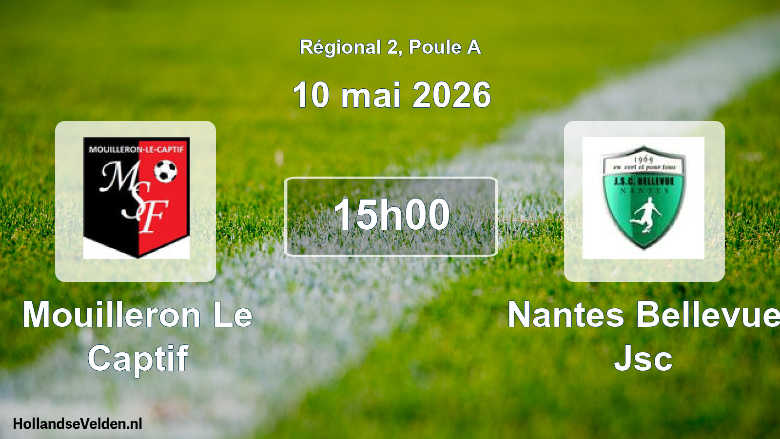 Scheduled Match: Mouilleron Le Captif - Nantes Bellevue Jsc (10 May 2026)