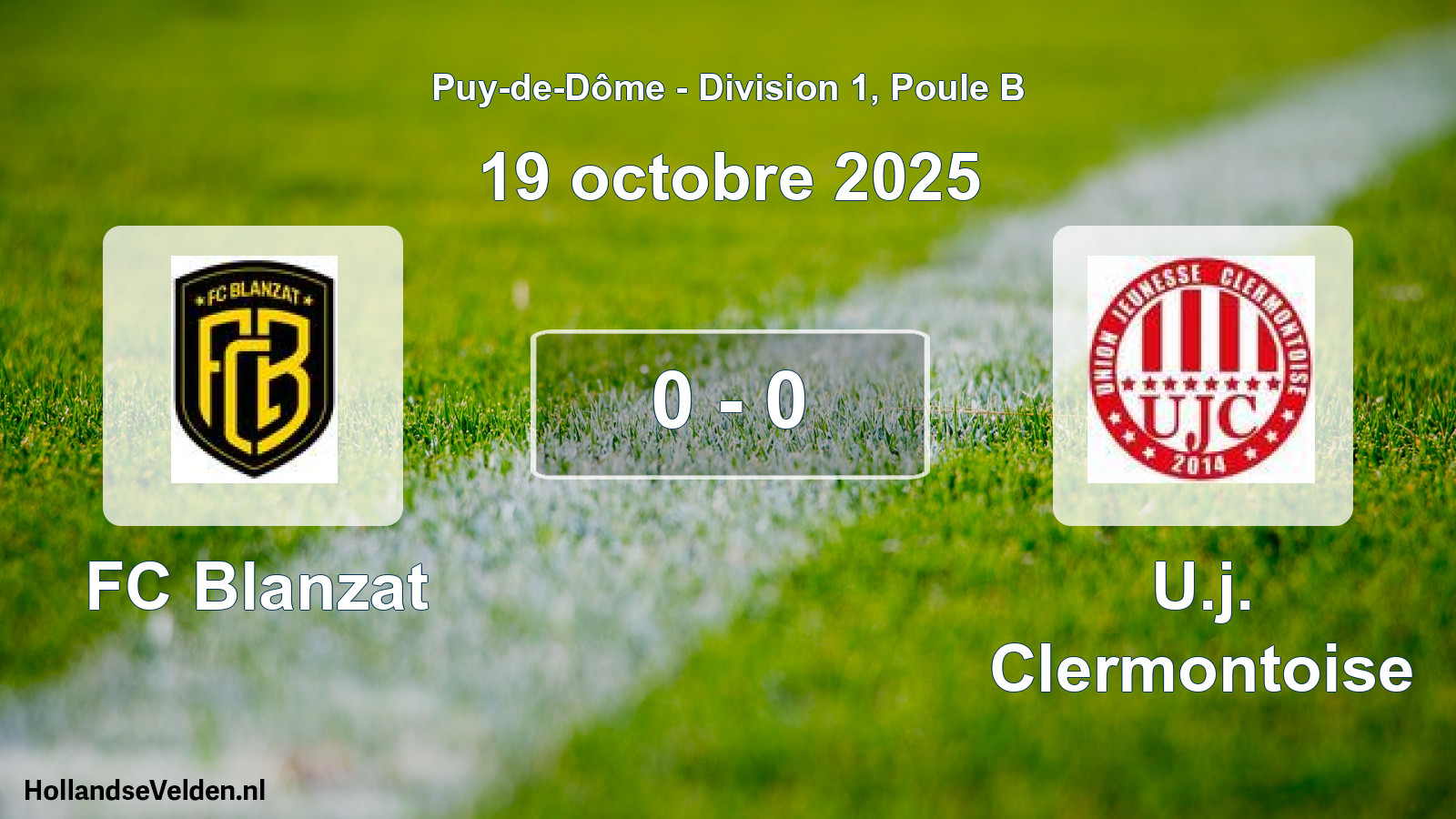 Gespeelde wedstrijd: FC Blanzat - U.j. Clermontoise 0 - 0 (19 oktober 2025)