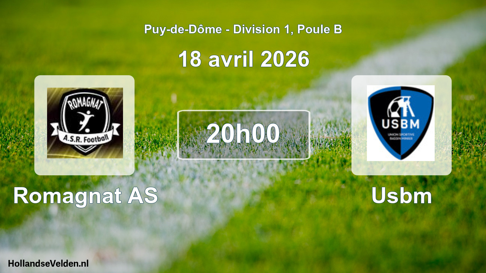 Scheduled Match: Romagnat AS - Usbm (18 April 2026)