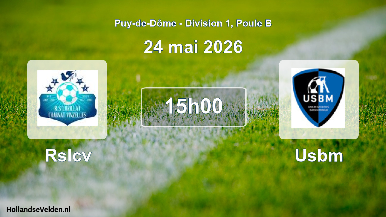 Match programmé: Rslcv - Usbm (24 mai 2026)