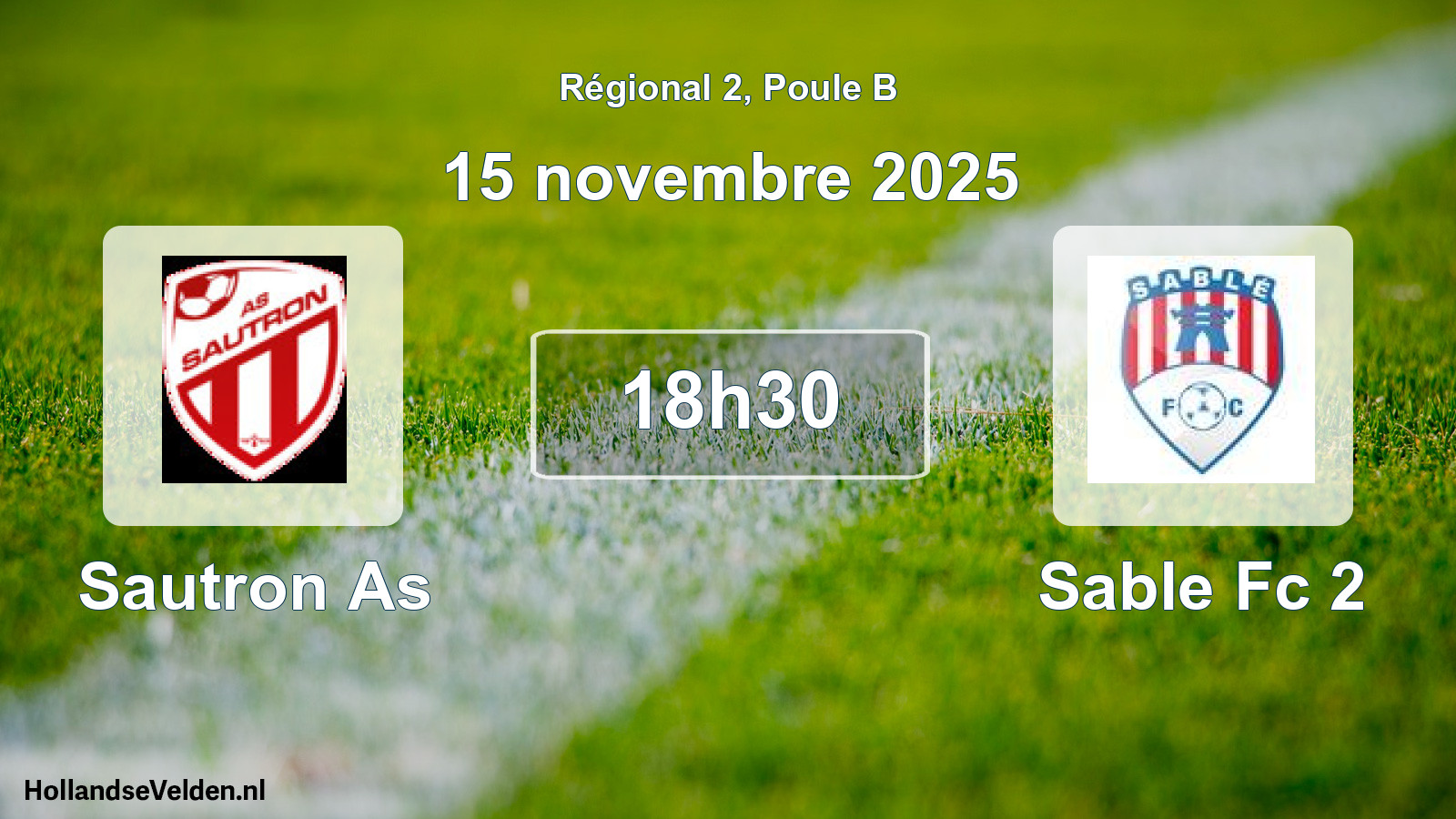 Scheduled Match: Sautron As - Sable Fc 2 (15 November 2025)
