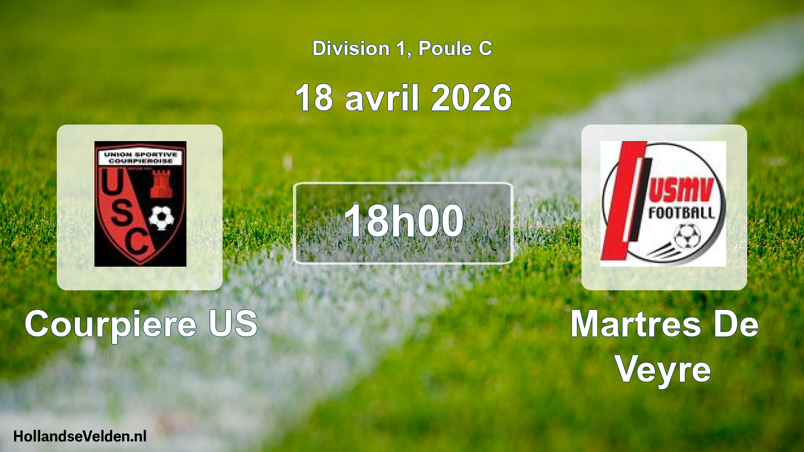 Scheduled Match: Courpiere US - Martres De Veyre (18 April 2026)