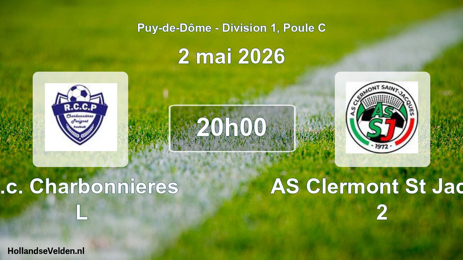 Geplande wedstrijd: R.c. Charbonnieres L - AS Clermont St Jacqu 2 (2 mei 2026)
