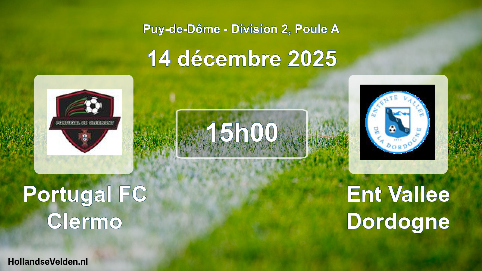 Geplande wedstrijd: Portugal FC Clermo - Ent Vallee Dordogne (14 december 2025)