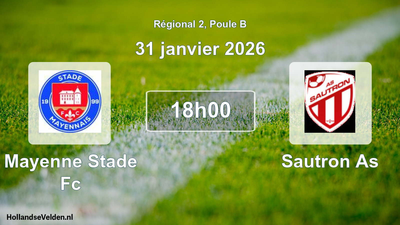 Geplande wedstrijd: Mayenne Stade Fc - Sautron As (31 janvier 2026)