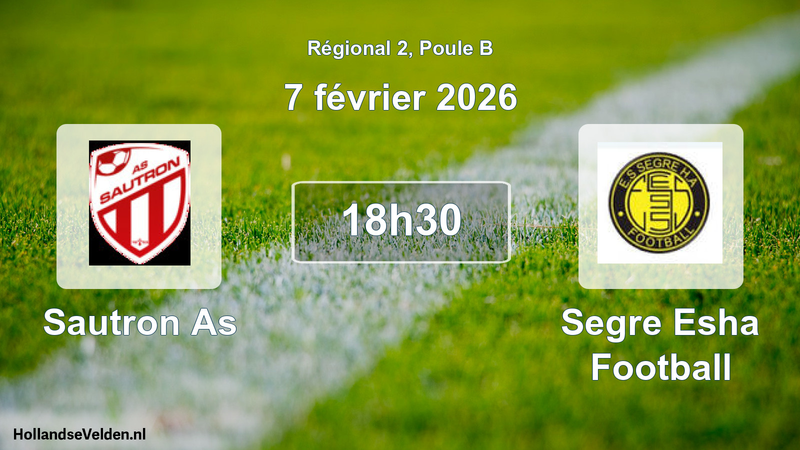 Geplande wedstrijd: Sautron As - Segre Esha Football (7 februari 2026)