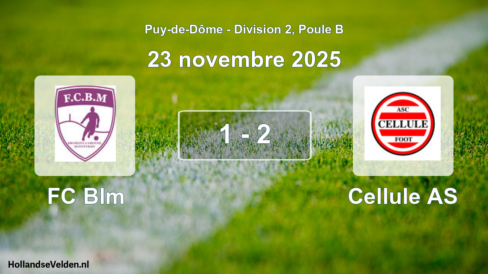 Match joué: FC Blm - Cellule AS 1 - 2 (23 novembre 2025)