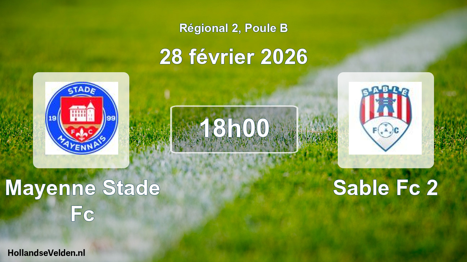 Geplande wedstrijd: Mayenne Stade Fc - Sable Fc 2 (28 février 2026)