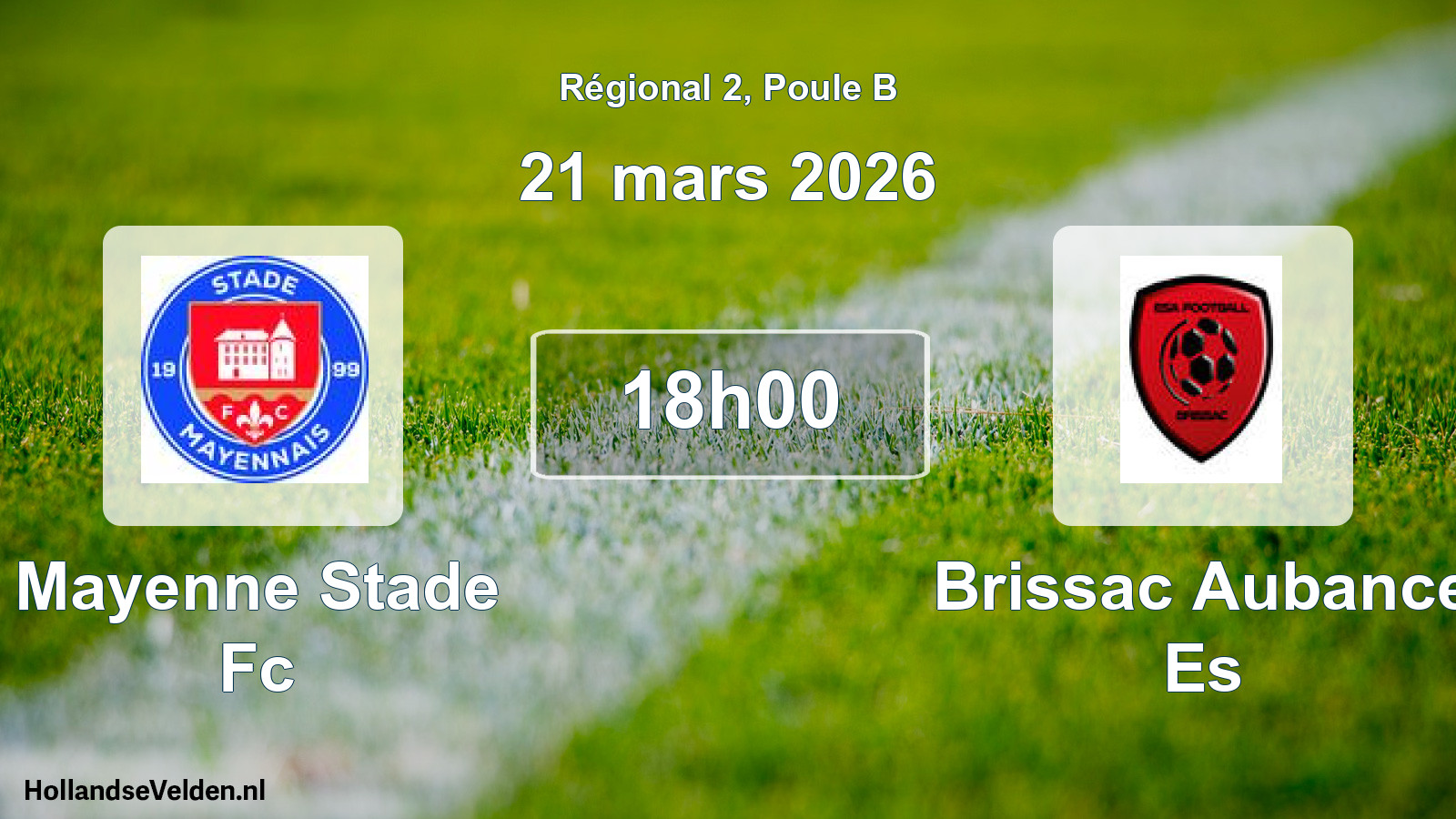 Scheduled Match: Mayenne Stade Fc - Brissac Aubance Es (21 March 2026)