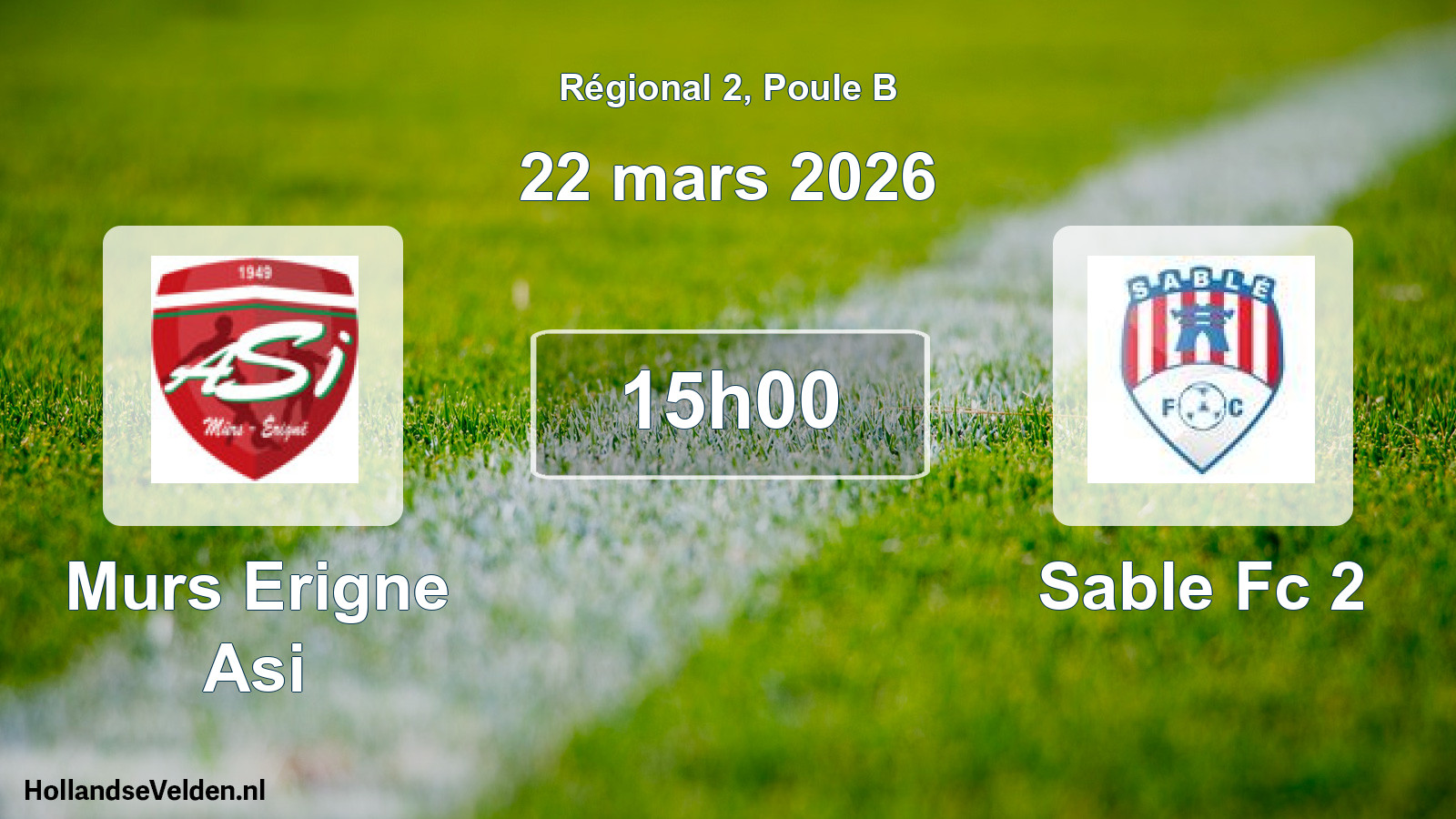 Scheduled Match: Murs Erigne Asi - Sable Fc 2 (22 March 2026)
