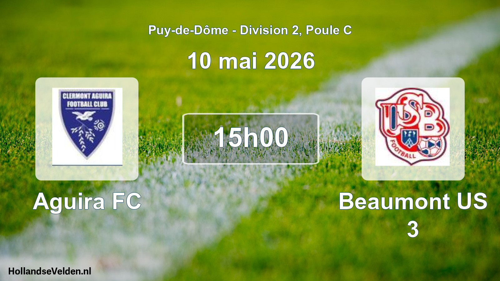Geplande wedstrijd: Aguira FC - Beaumont US 3 (10 mei 2026)