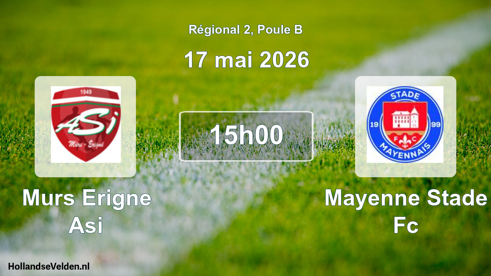 Scheduled Match: Murs Erigne Asi - Mayenne Stade Fc (17 May 2026)