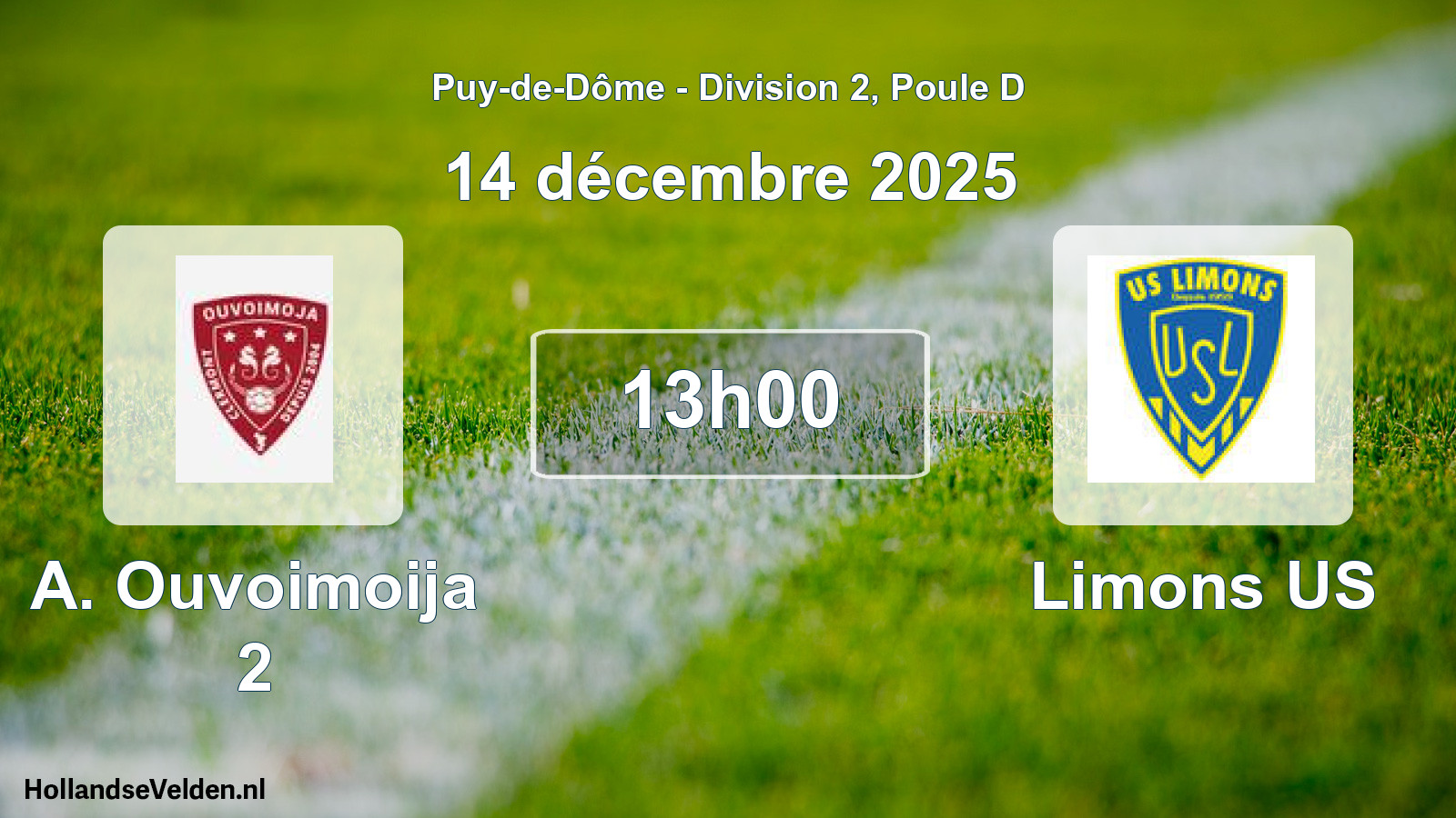 Geplande wedstrijd: A. Ouvoimoija 2 - Limons US (14 december 2025)
