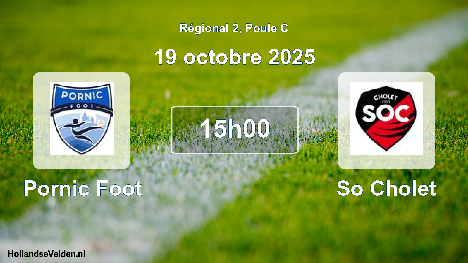 Geplande wedstrijd: Pornic Foot - So Cholet (19 octobre 2025)