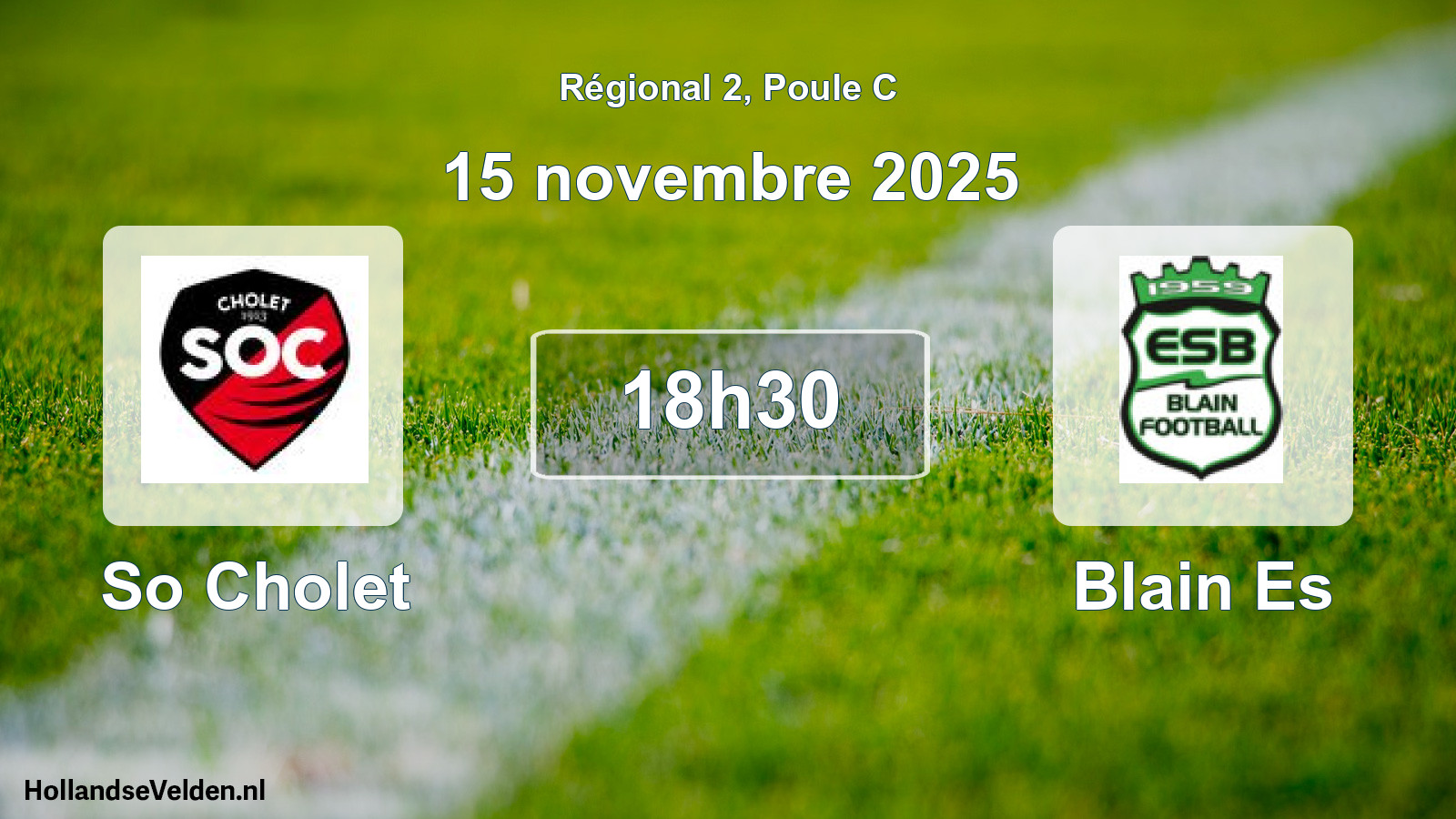 Scheduled Match: So Cholet - Blain Es (15 November 2025)