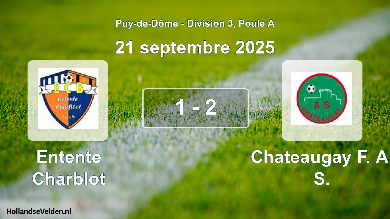 Gespeelde wedstrijd: Entente Charblot - Chateaugay F. A. S. 1 - 2 (21 september 2025)