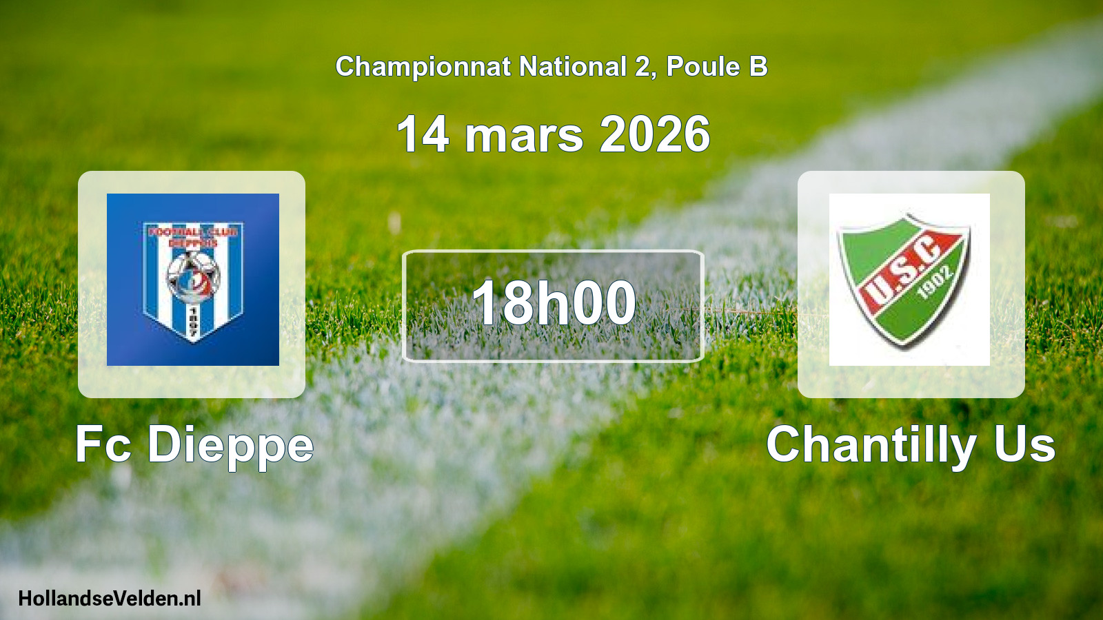 Scheduled Match: Fc Dieppe - Chantilly Us (14 March 2026)