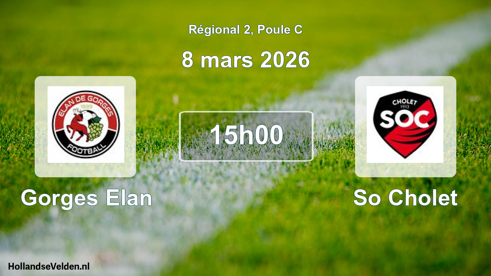Geplande wedstrijd: Gorges Elan - So Cholet (8 mars 2026)