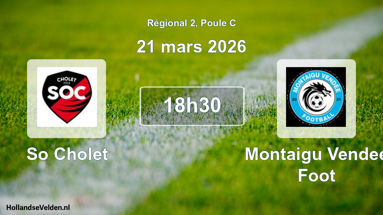 Geplande wedstrijd: So Cholet - Montaigu Vendee Foot (21 maart 2026)